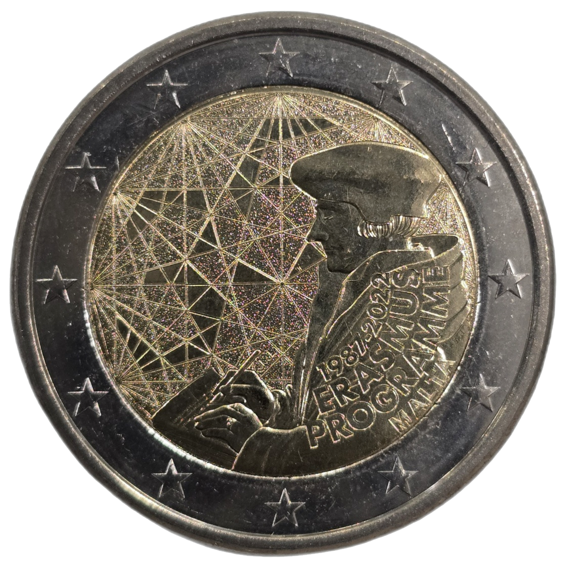 2 euros conmemorativa 35º Aniversario del Programa Erasmus
